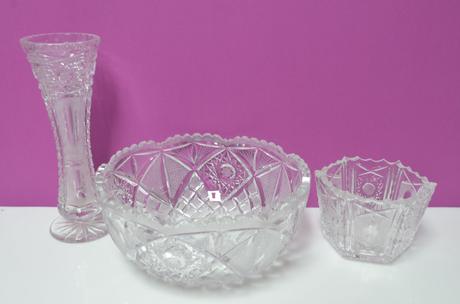 Krištáľ váza misa, 