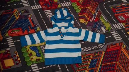 Bielo modrý svetrík, baby,80