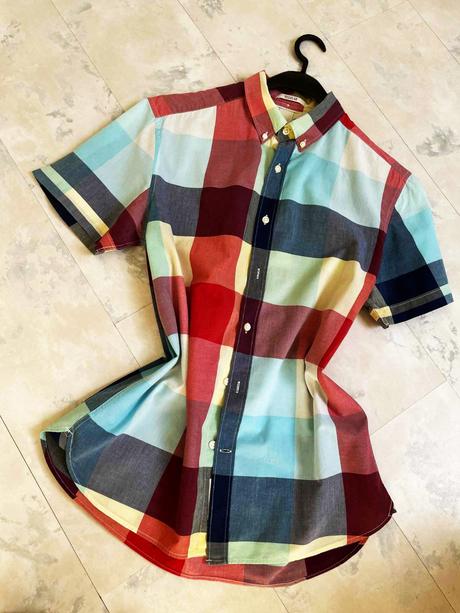 Vkusná pestrá košeľa m/l, h&m,l