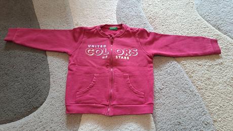 Mikina na zips, bez kapucne benetton, benetton,98