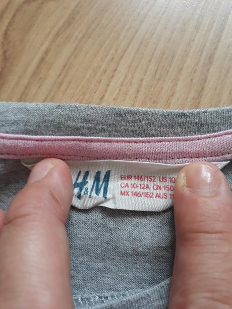 Dievčenské tričko h&m č.146/152, h&m,146