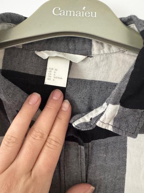 Karovana košela h&m, h&m,s