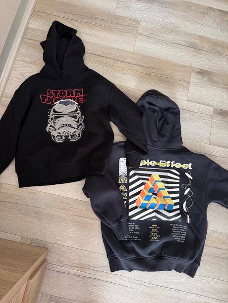 2 x mikina chlapec zara tmavosiva cierna 140, zara,140