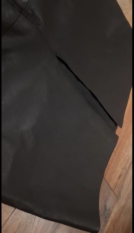 Kožená midi sukňa italia vel 36/38, 38