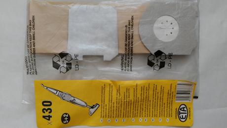 Sáčky do tyčového vysávača, eta