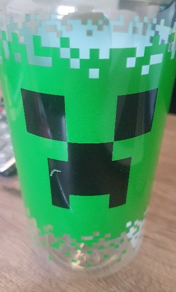 Plastová xl fľaša minecraft, 1100ml,