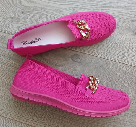 Ruzove a cierne mokasiny, 36 - 41