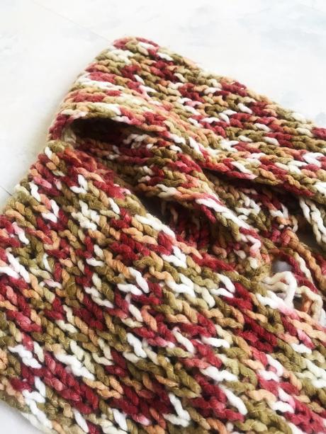 Hrubý melírovaný šál, l