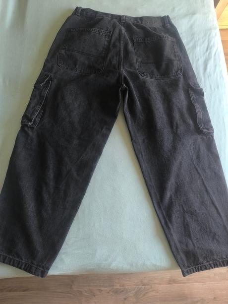 Moderné široké rifle baggy, fishbone,l