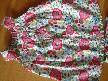 Letne šatky s gaťkami a klobučikom, h&m,80