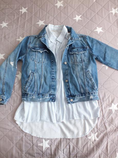 Oversize dámska rifľovka, pull&bear,s