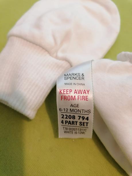 Bavlnene rukavicky 6-12m, marks & spencer,74