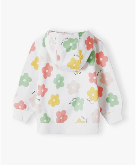 Detská mikina s farebnými kvetmi, 62 / 80 / 86