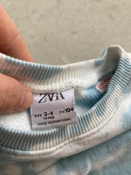 Batikovaná mikinka, zara,104
