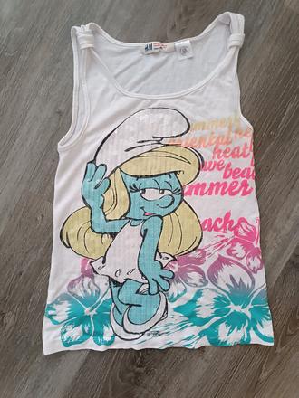 Smurfs top, h&m,134