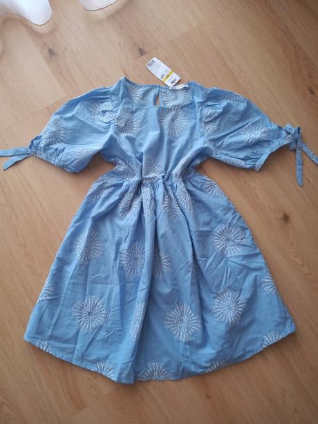Belasé vyšívané babydoll šaty, sinsay,xs