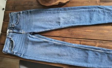 Zara elastické skinny riflíky 40-l, zara,l