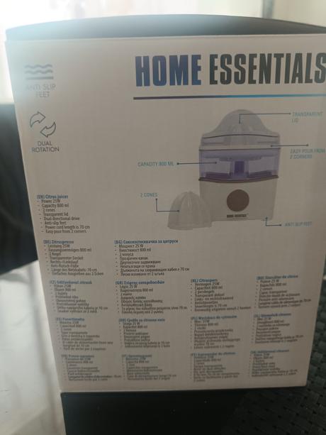 Elektrický odšťavovač na citrusy home essentials, 