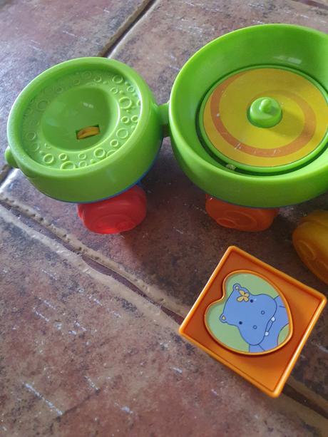 Húsenička na ťahanie plus kocka fischer price, 