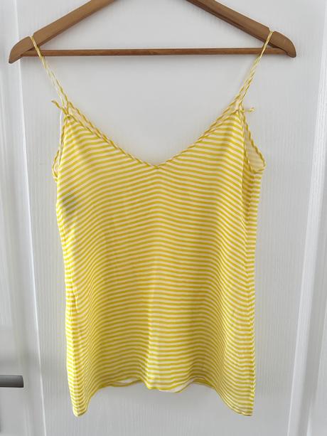 Hodvábny top s ramienkami genny, s