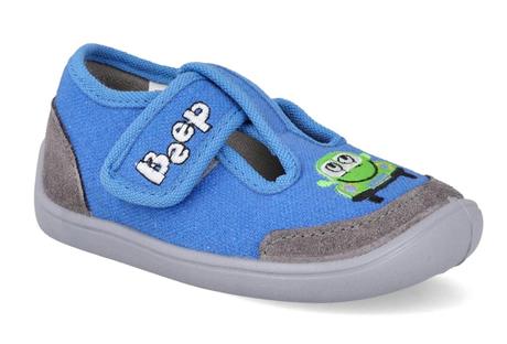 Bar3foot - prezuvky elf texas modré auto, 20 / 24 / 25