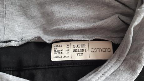 Čierne tehotenské nohavice, esmara,38