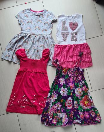 4x šaty pre dievčatko, 104