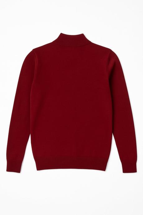 Pánsky bordový elegantný sveter so zipsom, l / m / xl / xxl