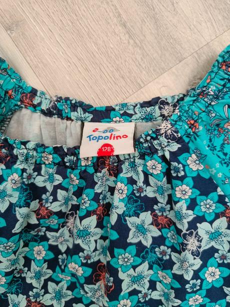 Rifle na traky, veľ. 128, šaty grátis, h&m,128