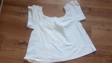 Bavlnená blúzka na ramená/tričko, xl
