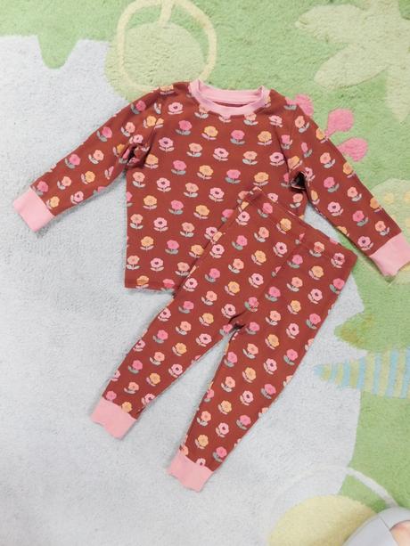 Teplé pyžamo next plus kvetovaný spodok, next,92