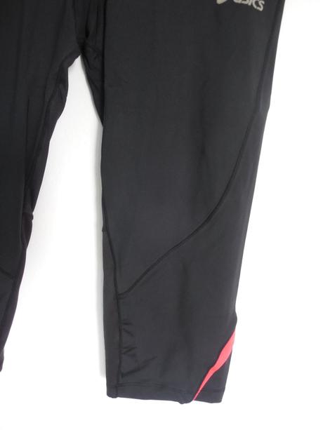 Čierne trojštvrťové legíny, asics,m