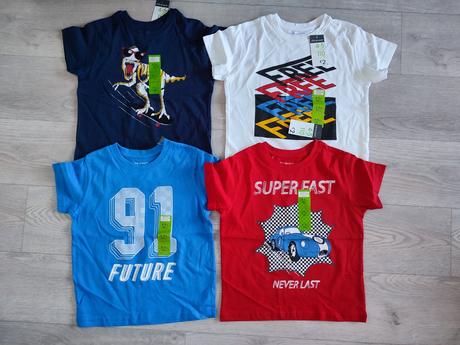 Tričká 4ks, primark,110