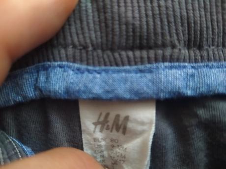 Zateplené nohavice, h&m,80