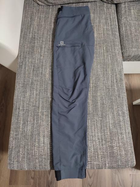 Salomon l - šedé dlhé nohavice, salomon,l