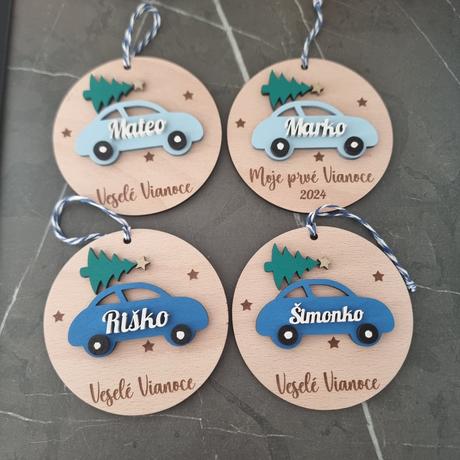 Drevené ozdoby na stromček, 