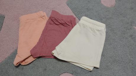 3 ks kraťasy+ suknička, 122–134