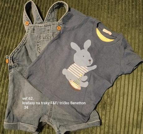 Chlapčenské oblečenie veľkosť 62, 62