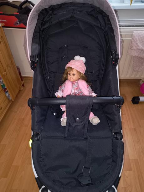 Ružový kočiar riko aicon trojkombinacia s prísluše, riko