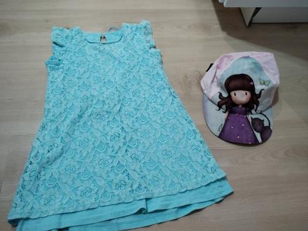 Krásne čipkované šaty detské 92 až 104 sadnú, 