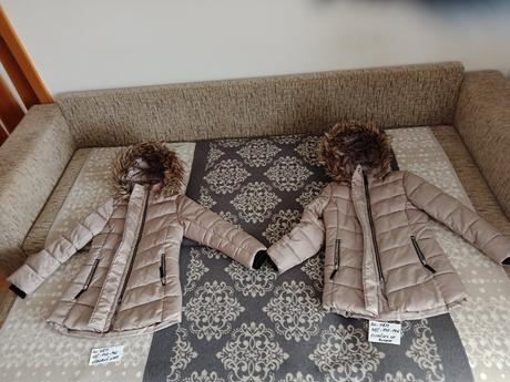 Dievčenské zimné kabáty zn.h&m veľ.140-146, 140