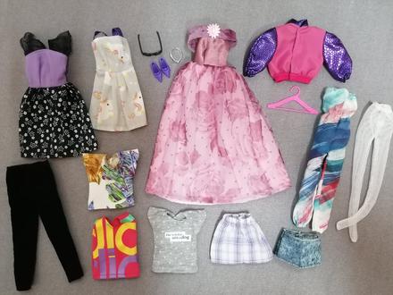 Handmade oblečenie pre barbie + doplnky, 