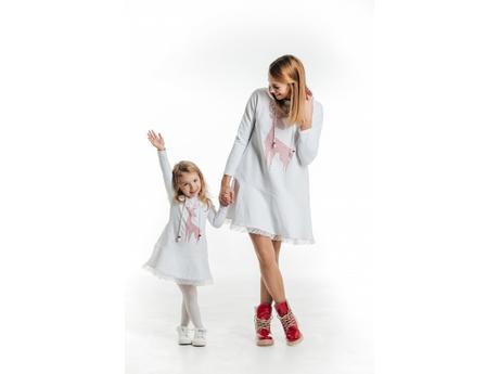 Šaty mama a dcéra vianočné fíha tralala, 122