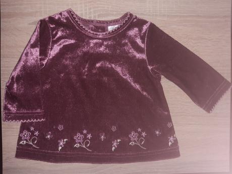 Zamatové tričko, kappahl,62