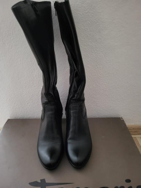 Kožené čižmy tamaris v.37 - nové, tamaris,37