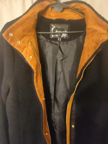 Čierny kabát na zips, bonprix,38