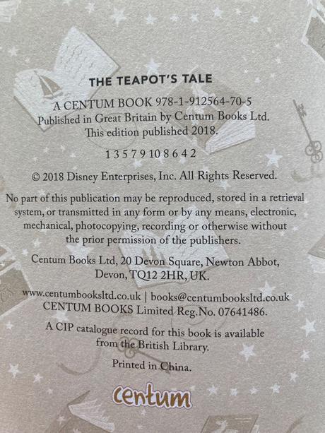 Disney's beauty and the beast the teapot's tale, 