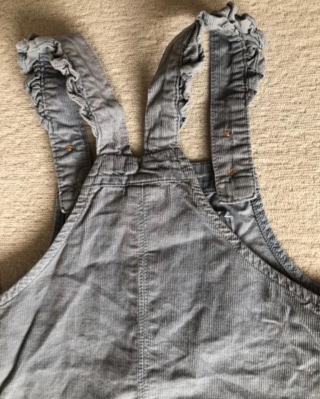 Modré menčestrové šaty na traky h&m, 86, h&m,86