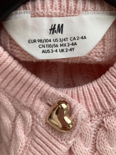 Dievčenský svetrik h&m, h&m,104
