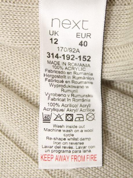 -zavinovacie pleteninové šaty next veľ. 40, next,m